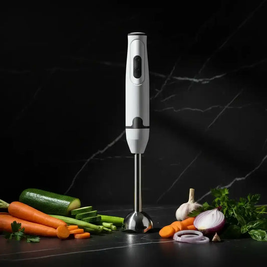 Hachoir blender électrique blanc-noir 300W mixeur plongeant — vue principale