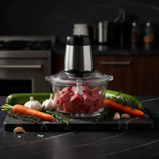 Hachoir 300W verre 4 lames