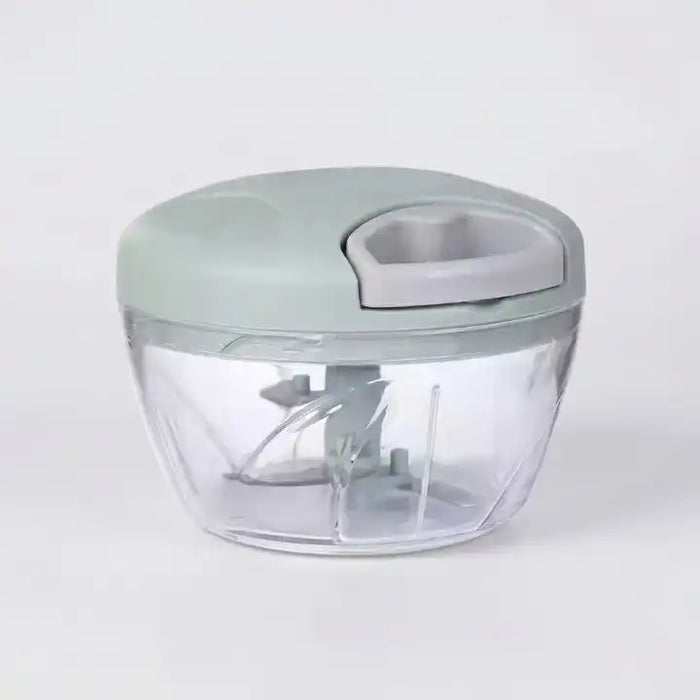 Hachoir manuel à ficelle 500 ml vert pour ail et légumes