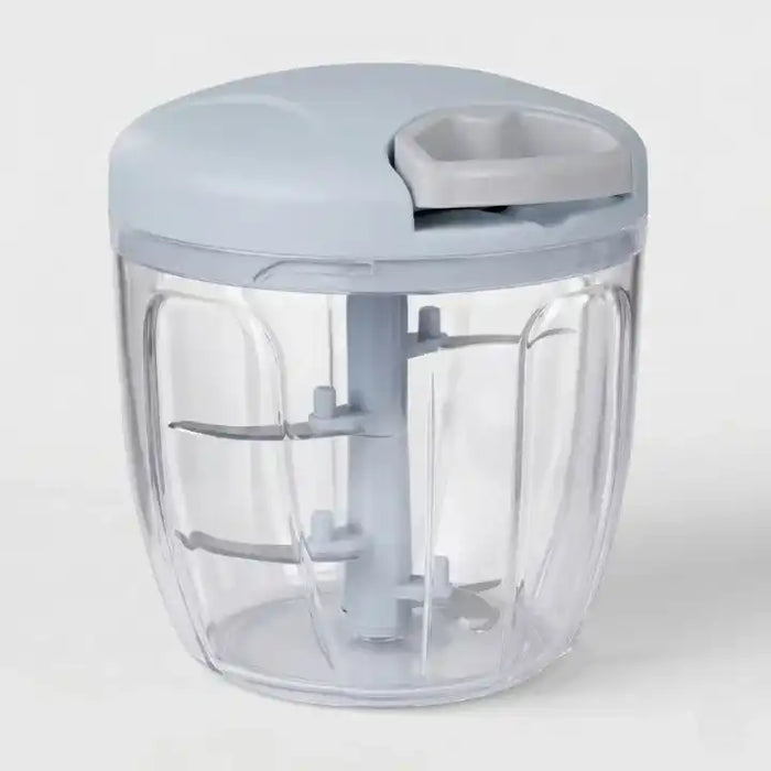 Hachoir manuel à ficelle 900 ml bleu pour ail et légumes