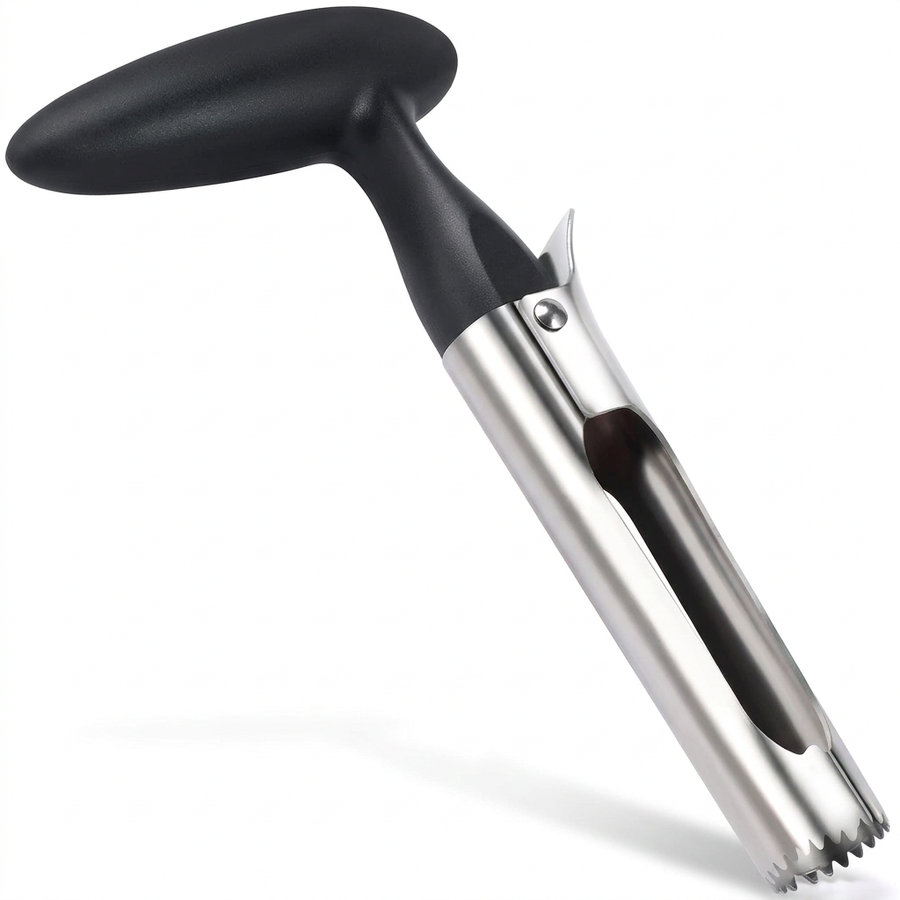 Vide-pomme inox premium, vue produit sur fond blanc