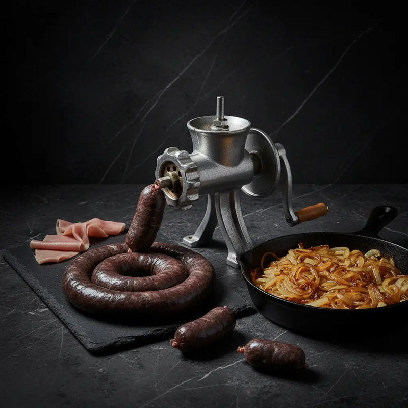 Comment faire du boudin noir maison avec un hachoir ?