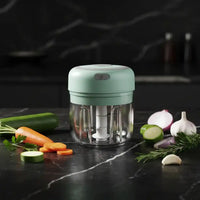 Mini hachoir électrique vert 30W 250 ml plastique — vue principale