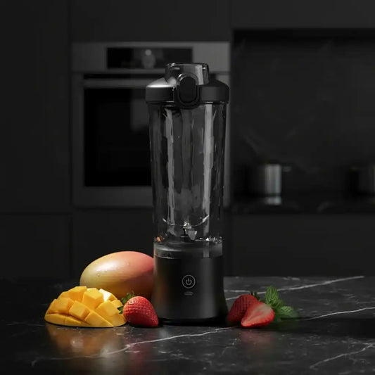 Blender portable électrique 600ml rechargeable USB smoothies Noir — vue principale