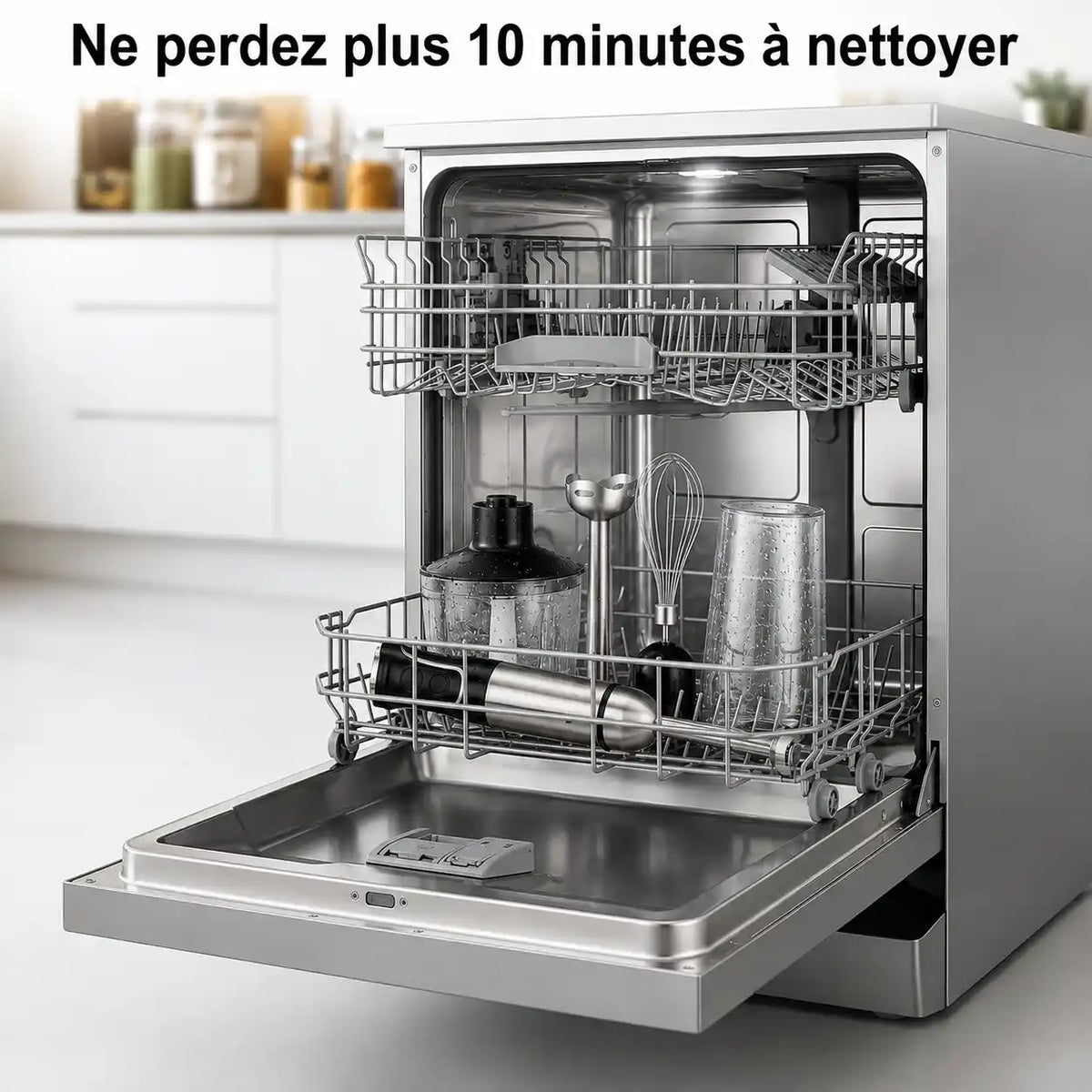 Accessoires du hachoir 5 en 1 compatibles lave-vaisselle – « Ne perdez plus 10 minutes à nettoyer »