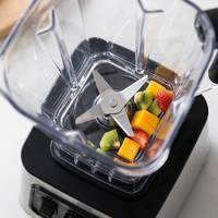 Blender hachoir de table 2,5 L, 4 lames inox, gros plan sur les détails