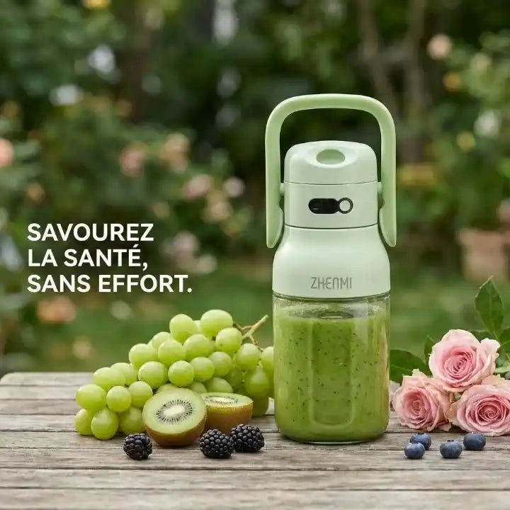 Hachoir blender portable mini électrique pour jus et smoothies — vue de dessus