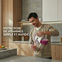 Hachoir blender portable mini électrique pour jus et smoothies — vue arrière
