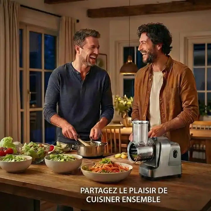 Hachoir électrique 250W 5 en 1 pour légumes et fromage — vue de dessus