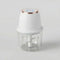 Mini hachoir électrique multifonction 350ml USB ivoire