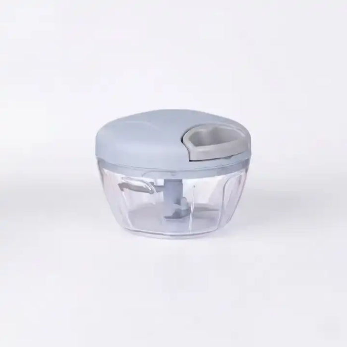 Hachoir manuel à ficelle 500 ml bleu pour ail et légumes