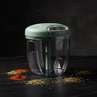 Hachoir manuel à ficelle 900 ml vert pour ail et légumes — vue principale