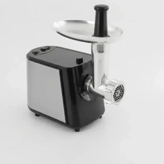 Hachoir à viande électrique 750W avec 3 grilles inox, photo produit sur fond neutre