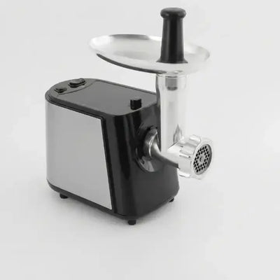 Hachoir à viande électrique 750W avec 3 grilles inox, photo produit sur fond neutre