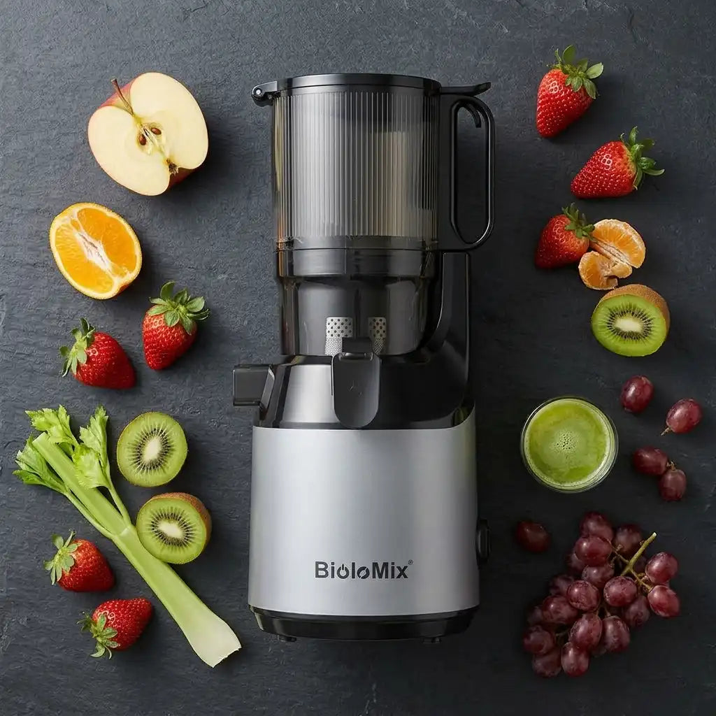 Extracteur de jus BioloMix - flat lay premium