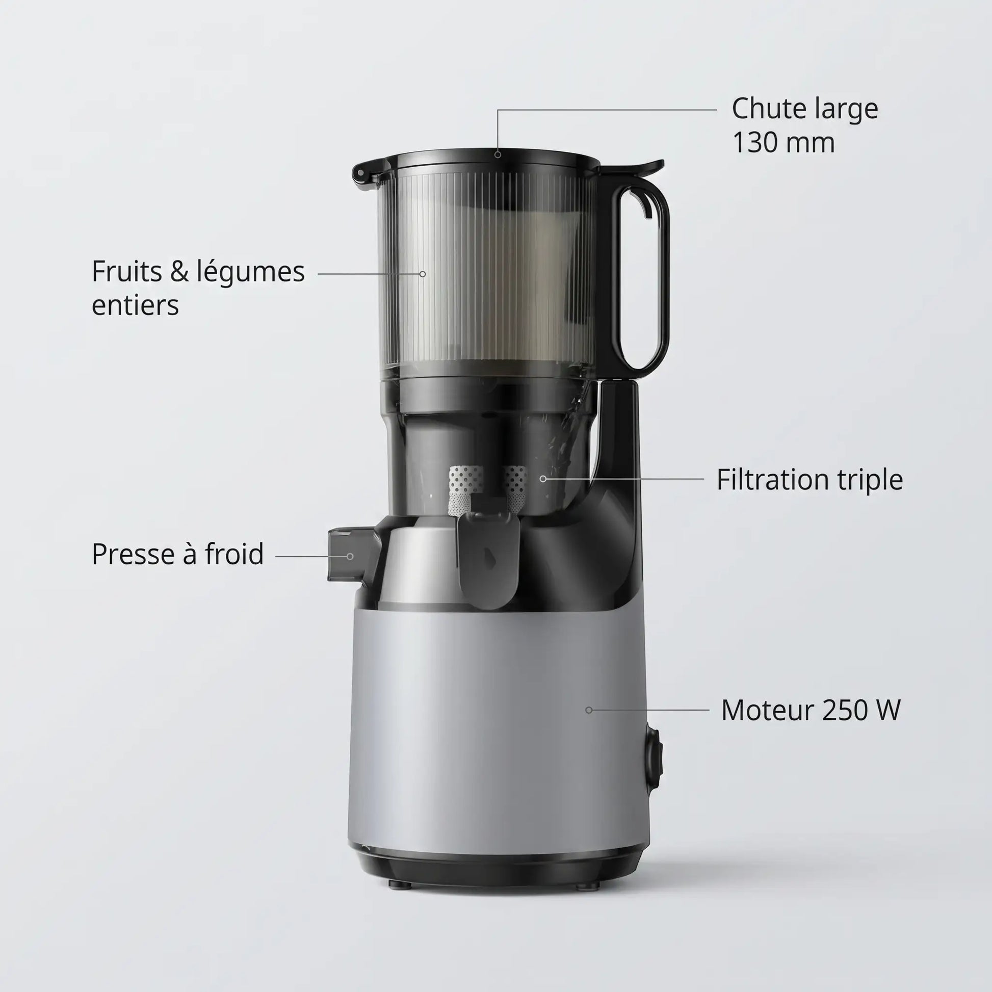 Extracteur de jus BioloMix - caracteristiques techniques