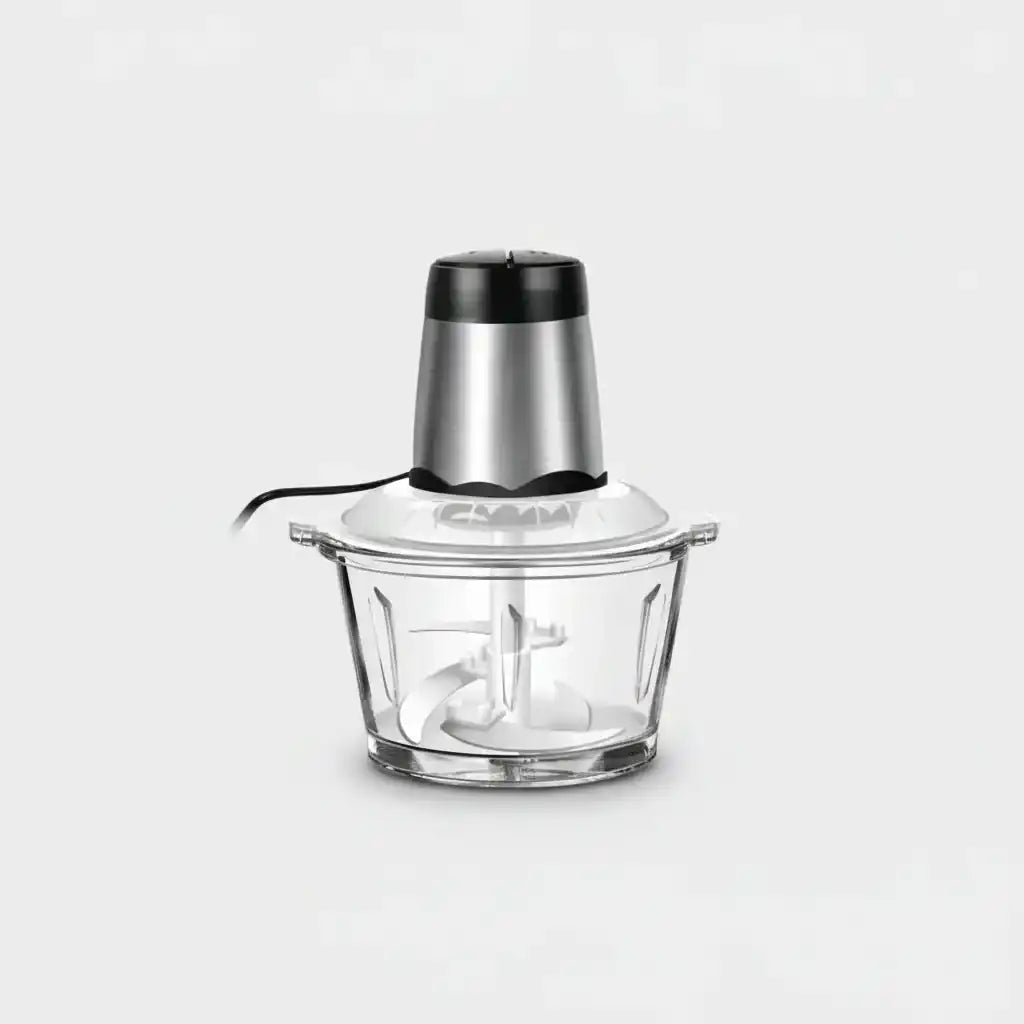 Hachoir électrique 300W bol verre 2L avec anneau antidérapant — vue principale