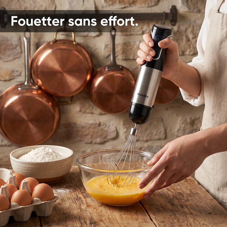 Hachoir multifonction 5 en 1 avec mixeur 1500W et fonction Turbo