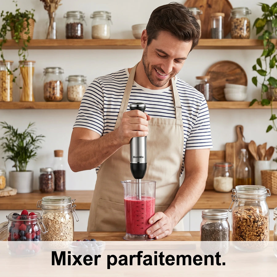 Hachoir multifonction 5 en 1 avec mixeur 1500W et fonction Turbo