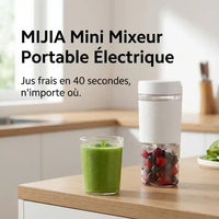 Détail lames et matériaux — Mini hachoir électrique portable MIJIA 300 ml