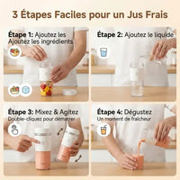 Mini hachoir électrique portable MIJIA 300 ml — vue arrière