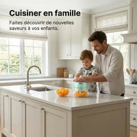 Mini hachoir électrique 30W 100–250 ml plastique — vue arrière