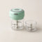 Mini hachoir électrique vert, 2 bols