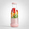 Mini hachoir électrique rose portable 6 lames pour smoothies