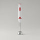 Hachoir blender électrique blanc-rouge 300W mixeur plongeant en situation d'utilisation