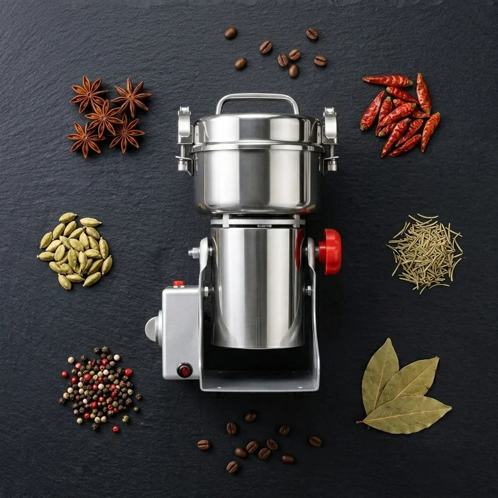 Hachoir inox 800g 3000W - flat lay premium