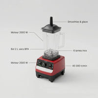 Hachoir blender 2000W - caracteristiques techniques