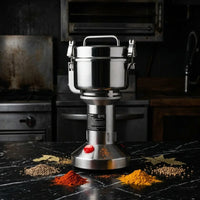Hachoir inox vertical 300g - ambiance epices marbre noir