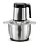 Hachoir électrique inox 3 L, 3 vitesses, verrou de sécurité