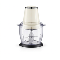 Mini hachoir électrique 750 ml 300 W crème, vue produit sur fond blanc