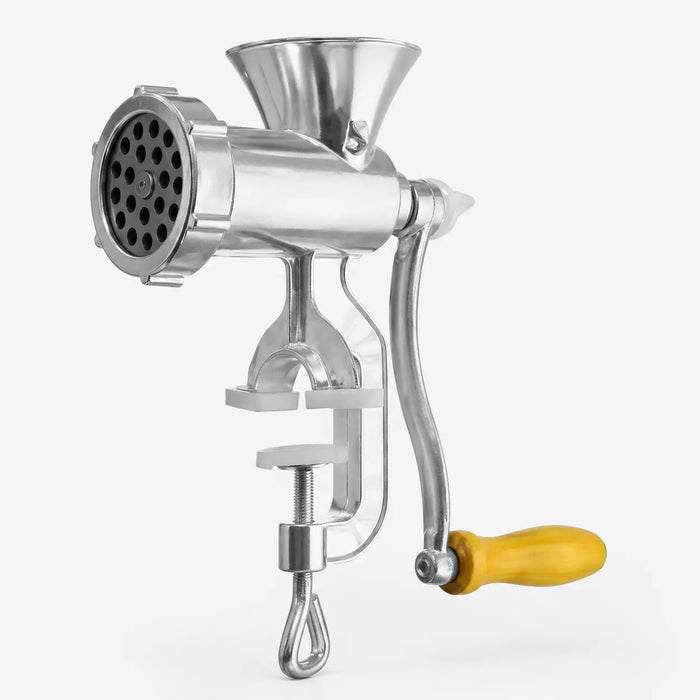 Hachoir à viande manuel inox avec kit saucisses