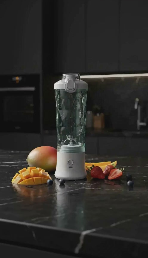 Blender portable électrique 600ml USB smoothies blanc